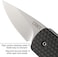 Crkt Dually Folding Carry Knife: Plain Edge Folder With Slip Joint - Everyday Carry Folded Knife, Black Glass Reinforced Nylon Handle With Lanyard Hole, Bottle Opener 7086