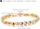 Comelyjewel Aken Tech Women Bracelets, 18K Multi-Gemstone And Diamond Tennis Bracelet Gold Heart Bracelets For Women (Diamond Bracelet)