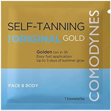 Comodynes Self-Tanning Natural + Uniform Color Towelette Pack Of 8