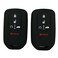 Coolbestda 2Pcs Silicone Full Protective Key Fob Remote Cover Case Skin Jacket For A2C81642600 2015 2016 2017 Honda Civic Accord Pilot Cr-V 5 Buttons Smart Key Black