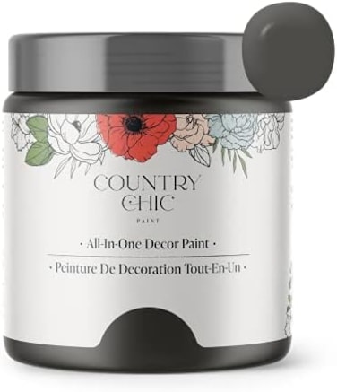 نمط طباشير طلاء Country Chic - للأثاث، ديكور المنزل، الحرف اليدوية - صديق للبيئة - الكل في واحد - لا حاجة للشمع (مشوي داكن [بني داكن]، عينة (4 أونصة))