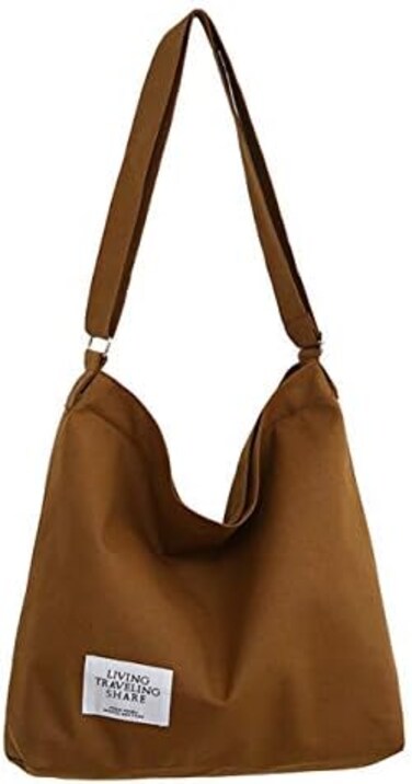 حقيبة كتف نسائية من القماش ذات حجم كبير من Covelin حقيبة يد كاجوال من قماش هوبو