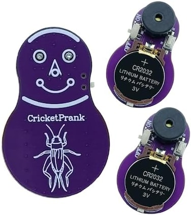 مزحة صانع ضوضاء الكريكيت (3 قطع)، إصدار أصوات تنبيه لعدة أشهر، صانع ضوضاء مخفي للبالغين