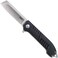 سكين جيب قابل للطي من Crkt Razel Gt: للحمل اليومي، شفرة ساطور من الفولاذ المقاوم للصدأ مع لمسة نهائية من الساتان، قفل بطانة، مقبض ألومنيوم أسود، فتحة حبل 4031 متعددة مقاس واحد