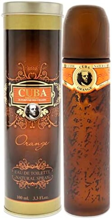 عطر Cuba Original من Parfums Des Champs Orange للرجال، 3.3 أونصة سائلة، أبيض، 3.3 أونصة سائلة (عبوة من قطعة واحدة)