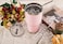 D&middot;S 30Oz Sakura Pink Tumbler Stainless Steel Double Wall Vacuum Insulated Mug With Straw And Lid, Cleaning Brush For Cold And Hot Beverages