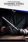 Dalstrong Honing Rod Steel - 9 بوصة - سلسلة Shadow Black - طلاء نيتريد التيتانيوم الأسود - فولاذ معالج بالفراغ عالي الكربون 7Cr17Mov-X - خالٍ من الخدوش - طلاء مبراة سكاكين المطبخ - معتمد من Nsf