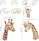 Decalmile Giraffe Family Wall Decals Safari Animal Wall Stickers Nursery Kids Room Wall Decor