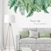 Decalmile Green Leaves Wall Decals Palm Tree Leaf Plants Wall Stickers Bedroom Living Room Tv Wall Door Decor (W: 45 Inches)