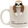 Funny Sloth Coffee Mug - Cute Sloth Gifts For Women And Men - White Elephant Gifts For Women Funny Office Gifts