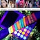 De'Lanci Neon Eyeshadow Glow In The Dark, Aurora Glow Eyeshadow Palette Stage, Clubbing Makeup Kit UV Glow Blacklight Matte And Glitter Fluorescent Eye Shadows Pigment Luminous
