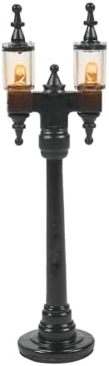 Department 56 Accessories For Villages Double Street Lamps Accessory Figurine (Set Of 4)