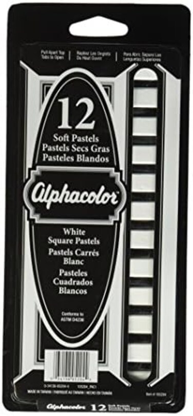 Pastel Alpha White 12 Stick/Bx
