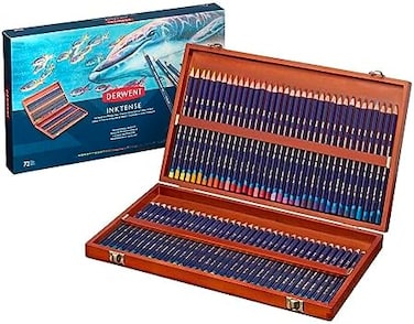 قلم ديروينت إنكتنس 72 صندوق خشبي