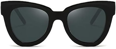 النظارات الشمسية الرجعية القط العين النساء الرجال خمر مربع السلحفاة قذيفة الأزياء Cateye النظارات الشمسية السوداء