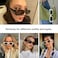 Retro Rectangle Sunglasses For Women 90&rsquo;S Vintage Shades Unisex Square Thick Frame Glasses UV Protection