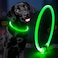 طوق للكلاب قابل لإعادة الشحن مقاوم للماء - أطواق للحيوانات الأليفة قابلة للتعديل من مادة TPU، يتوهج في الظلام، طوق للكلاب آمن للتخييم للكلاب الصغيرة والمتوسطة والكبيرة، 5 ألوان متاحة (أخضر)