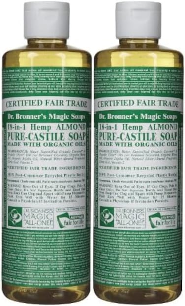 Dr Bronners Magic Soap All One Csal16/76116 16 Oz Almond Dr. Bronner's Pure Castile Liquid Soaps