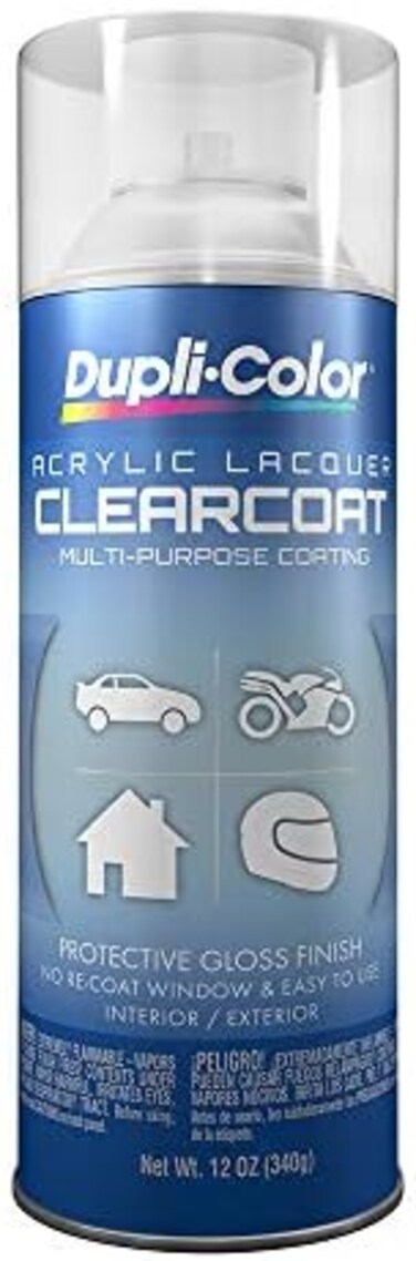 Dupli-Color Edal16957 Premium Lacquer, Gloss, Clear, 12 Oz.