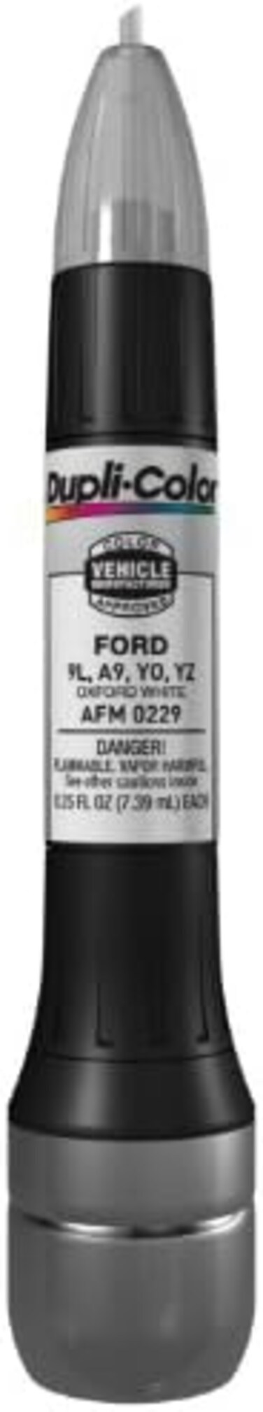 Dupli-Color Afm0229 Scratch Fix All-In-1 Exact-Match Automotive Touch-Up Paint - Ford Oxford White - 0.25 Oz. Paint Pen