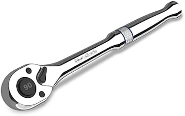 1/4-Inch Drive Ratchet, 90-Tooth Quick-Release Ratchet Wrench, Reversible, Chrome Alloy Made, Full Polished, Gifts For Men Gifts For Women Gifts For Dad