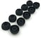 5 Pair Large Black Silicone Replacement Ear Buds Tips Covers