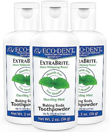Eco-Dent International Tooth Whitener/Mint Powder 2 Oz (Pack Of 3)