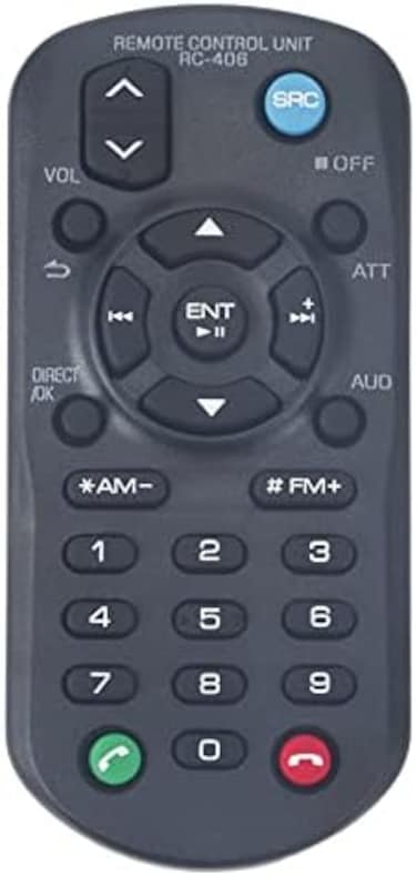 New Rc-406 Replaced Remote Control For Kenwood Car Stereo Kdc-355U Kdc355U Kdc-Bt378U