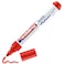 Edding 4500 Textile Marker - Red - 1 Pen - Round Nib 2-3 mm - Permanent Fabric Markers For Drawing On Textiles, Wash-Resistant Up To 60 &deg;C - Marker Pens For Fabric Lettering