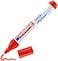 Edding 4500 Textile Marker - Red - 1 Pen - Round Nib 2-3 mm - Permanent Fabric Markers For Drawing On Textiles, Wash-Resistant Up To 60 &deg;C - Marker Pens For Fabric Lettering