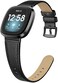 Leather Bands Compatible For Fitbit Versa 3 / Fitbit Sense For Women Men, Genuine Leather Bands Replacement Wristbands Straps Compatible With Versa 3 / Sense