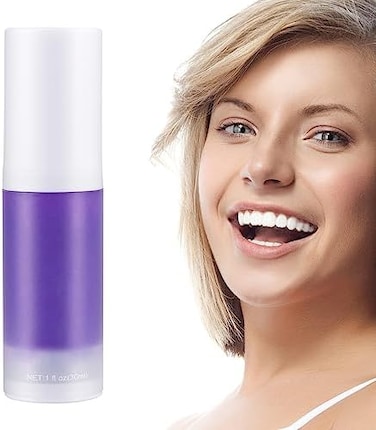 Purple Toothpaste For Teeth Whitening, V34 Color Corrector Teeth Whitening Toothpaste For Teeth Cleaning (1Pcs Purple)