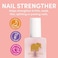 First Aid Kiss" Nail Strengthener And Growth Treatment- Nail Repair Solution &amp; Growth Treatment For Thin, Brittle &amp; Damaged Nails - Nail Hardener With Vitamin E (0.45 Fl Oz)