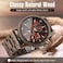 Wooden Watch For Men, Date Display Chronograph Quartz Wrist Watch, 3 Sub-Dials Handmade Light Weight Luminous Watch - Walnut