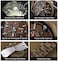 Wooden Watch For Men, Date Display Chronograph Quartz Wrist Watch, 3 Sub-Dials Handmade Light Weight Luminous Watch - Walnut