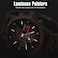 Wooden Watch For Men, Date Display Chronograph Quartz Wrist Watch, 3 Sub-Dials Handmade Light Weight Luminous Watch - Walnut