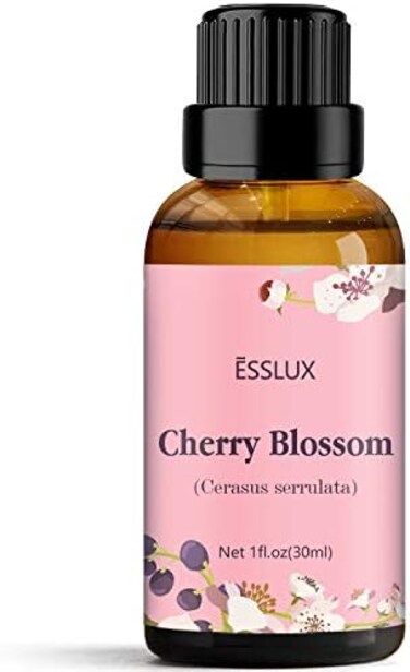 Cherry Blossom Essential Oil, Esslux Aromatherapy Oils For Diffuser, Massage, Soap, Candle Making, Perfume, 30ml