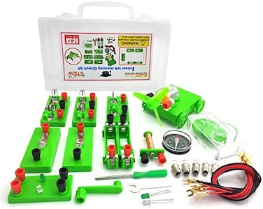 مجموعة دوائر التعلم في مختبر العلوم الفيزيائية من يوداكس، مجموعة تجارب الكهرباء، دوائر البناء للأطفال الصغار وطلاب المدارس الثانوية (مجموعة الترقية)