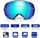 Exp Vision Snowboard Ski Goggles Men Women Youth, Anti Fog Otg Winter Snow Goggles Spherical Detachable Lens