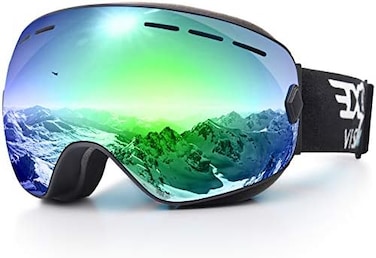 Exp Vision Snowboard Ski Goggles Men Women Youth, Anti Fog Otg Winter Snow Goggles Spherical Detachable Lens