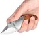 Pocket Knife, Small Folding Wood Handle Stainless Steel Everyday Carry Knife
