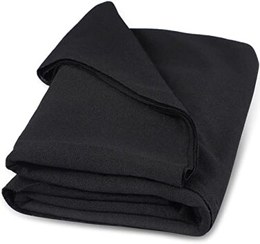 Facmogu Black Tulle Subwoofer Speaker Grill Cloth, 67"X20" Stereo Fabric Replacement For Home Speakers, Stage Audio Speakers And Ktv Boxes Repair - 170 X 50 Cm