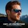 Sports Polarized Sunglasses For Men Cycling Driving Fishing 100% UV Protection