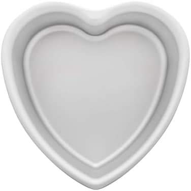 Fat Daddio's Pht-83 Anodized Aluminum Heart Cake Pan, 8 X 3 Inch