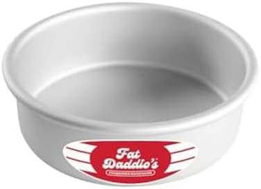 Fat Daddio's Round Cake Pan Anodized Aluminum, Silver 15.2 X 15.2 X 5.1 Cm