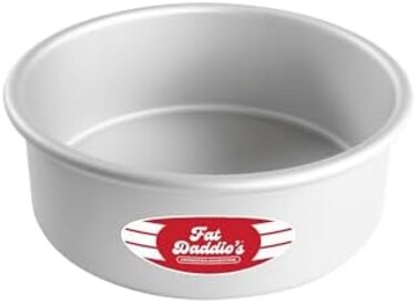 Fat Daddio's Prd-83 Anodized Aluminum Round Cake Pan, 8 X 3 Inch, Silver