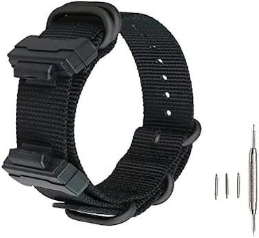 G Shock Watch Band, 22mm Replacement Nylon Watch Band Strap For Casio Men Women G-Shock Ga-110/100/120/150/200/300/400 Gd-100/110/120 G-8900 Dw-5600 Gw-M5610 Dw-6900 G-5600 Gw-6900 Dw-9052 Gls-8900