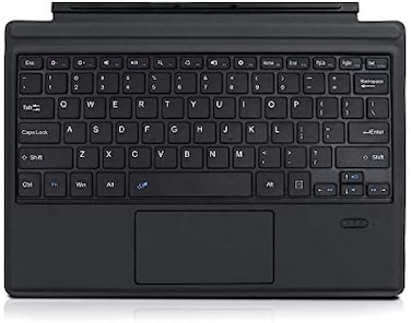 Ferrisa [Upgraded 2023 Version] Wireless Bluetooth Keyboard, Surface Pro 7/Pro 6/Pro 5/Pro 4/Pro 3 Type Cover With Touchpad, Ultra-Slim Surface Keyboard, Long Life Rechargeable Battery (Grey)