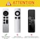 Remote Control Case For Apple Tv 4K / HD Siri Remote 2022 2021 (3Rd / 2Nd Gen) - [Beehive Series] Lightweight Non-Slip Shockproof Silicone Protective Slim Case Cover, Black