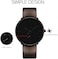 Mens Watches Ultra-Thin Minimalist Waterproof-Fashion Wrist Watch For Men Unisex Dress With Leather Band